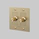 2G 100-120 Brass Dimmer Switch, LED