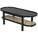 Amore 47 X 20 inch Charcoal Black Coffee Table