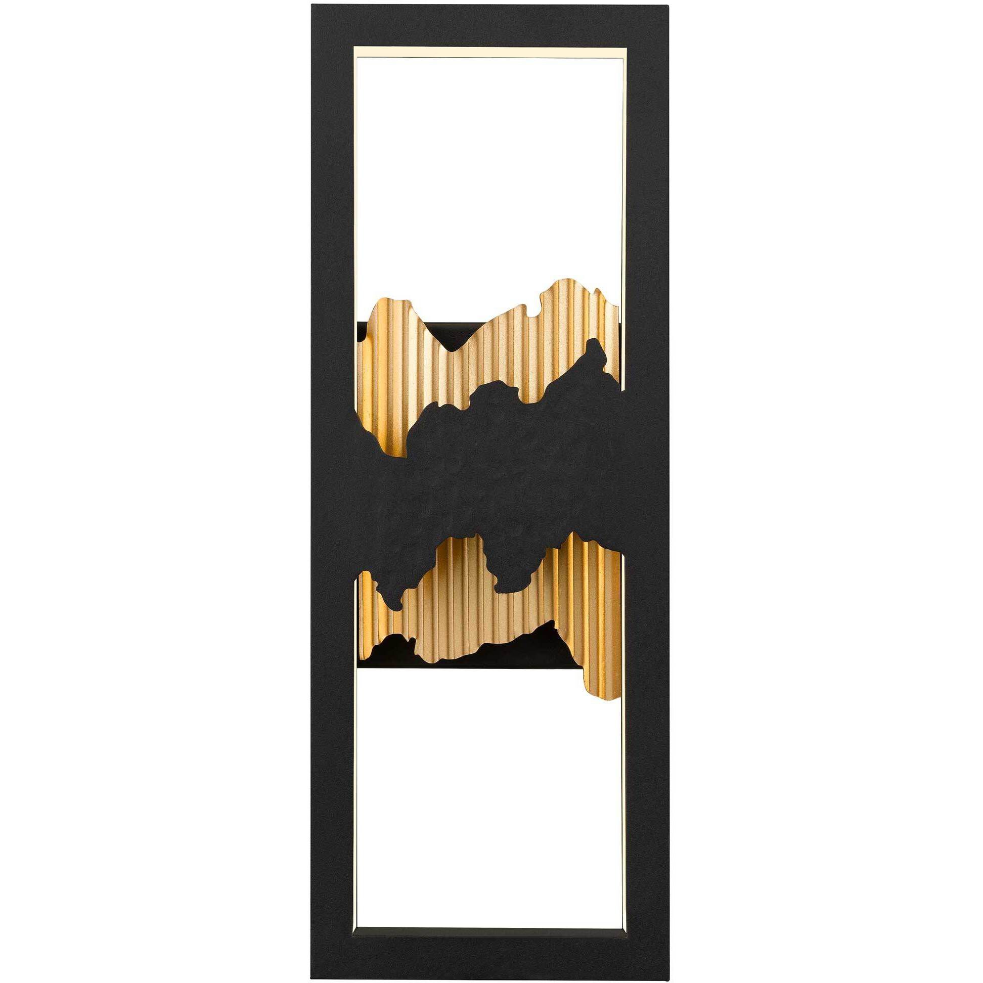 Sunrize LED 15 inch Sand Black Outdoor Wall Sconce