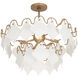Manta 4 Light 25 inch Modern Gold Semi Flush Mount Ceiling Light