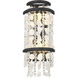 Shimmering Elegance 2 Light 4 inch Sand Coal Wall Sconce Wall Light