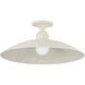 Teelin 1 Light 20 inch Limewash Plaster Flush Mount Ceiling Light
