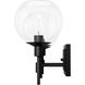 Xidane 3 Light 24 inch Matte Black Vanity Light Wall Light