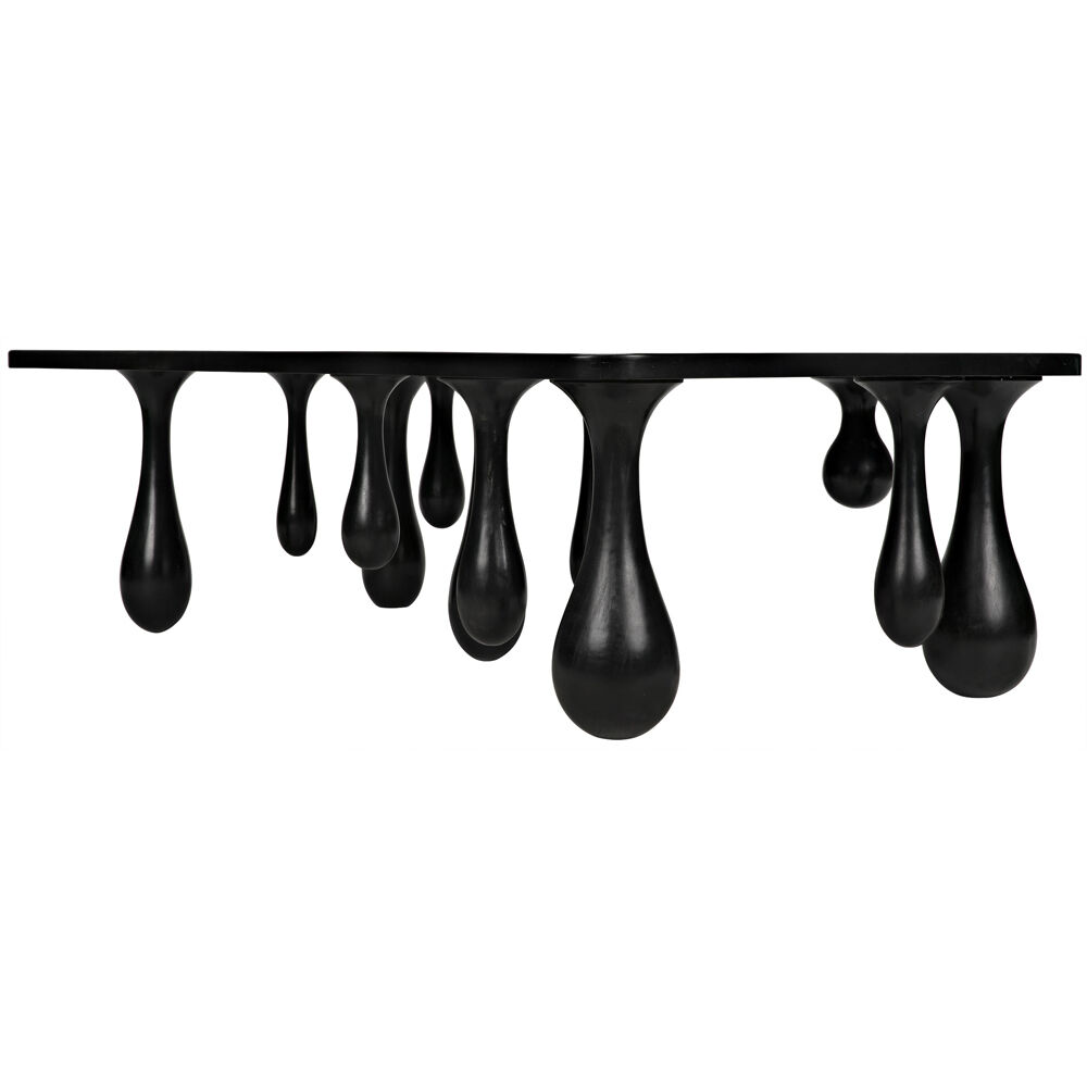 Drop 64 X 33 inch Hand Rubbed Black Coffee Table