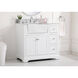 Franklin 36 X 22 X 35 inch White Bathroom Vanity Cabinet