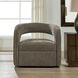 Breis Taupe Velvet Swivel Barrel Chair