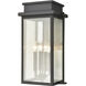 Braddock 4 Light 20 inch Architectural Bronze Outdoor Wall Sconce