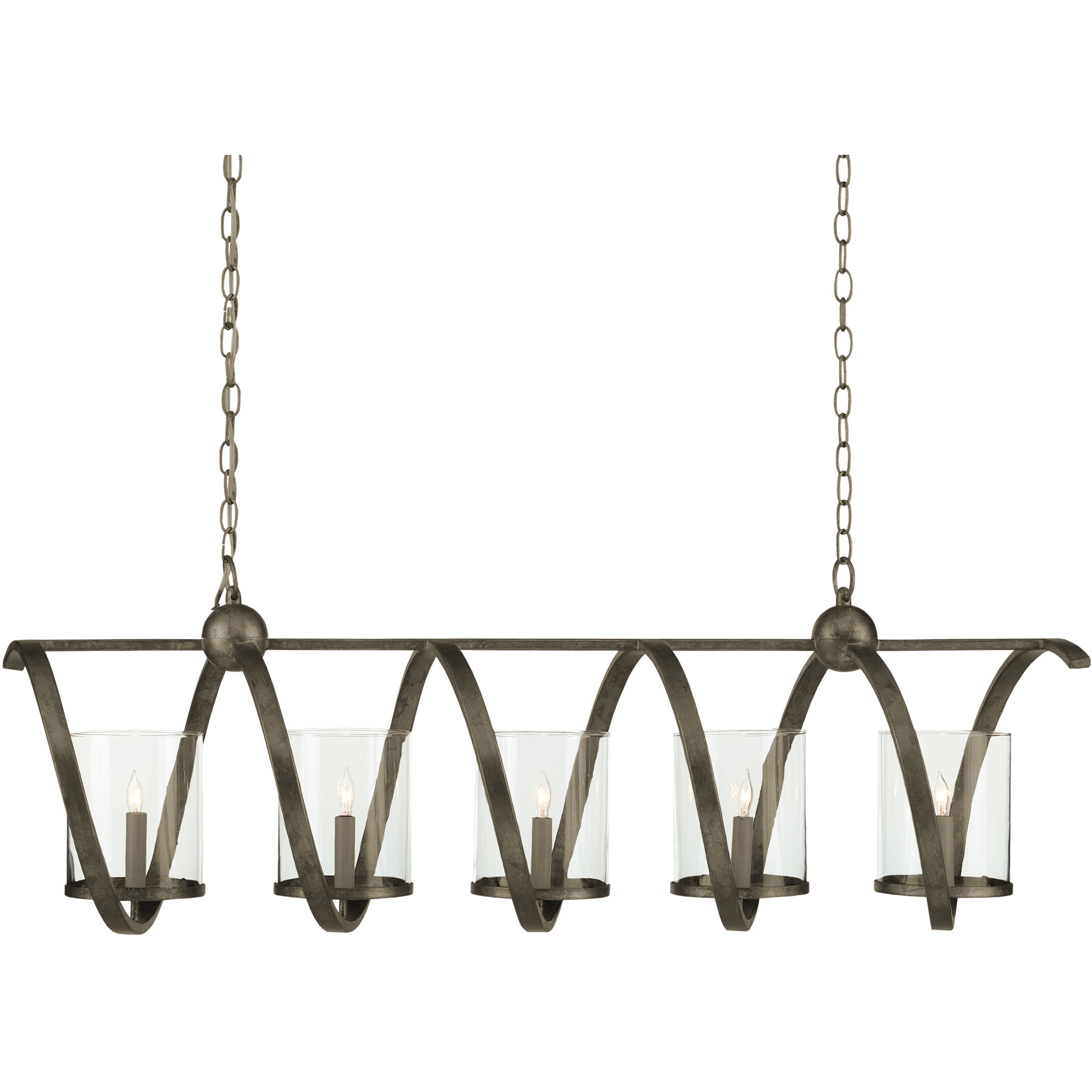 Maximus 5 Light 47 inch Pyrite Bronze Chandelier Ceiling Light