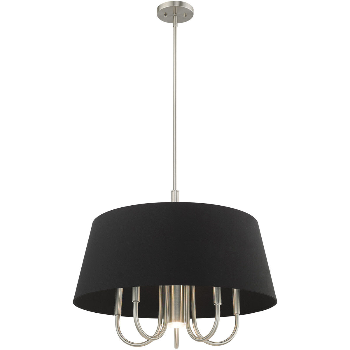 Belclaire 6 Light 24 inch Brushed Nickel Pendant Chandelier Ceiling Light