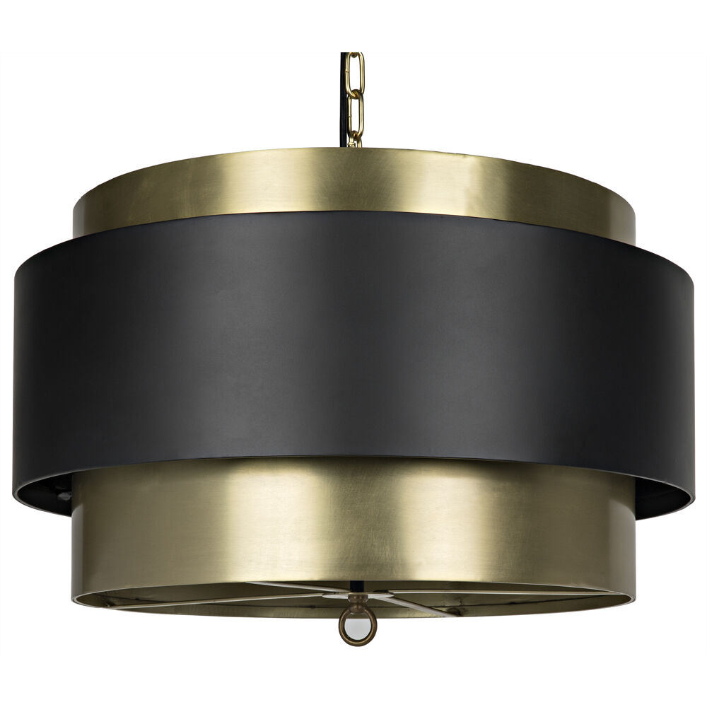 Demetrius 4 Light 24 inch Antique Brass Pendant Ceiling Light
