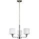 Canfield 3 Light 19.63 inch Brushed Nickel Chandelier Ceiling Light