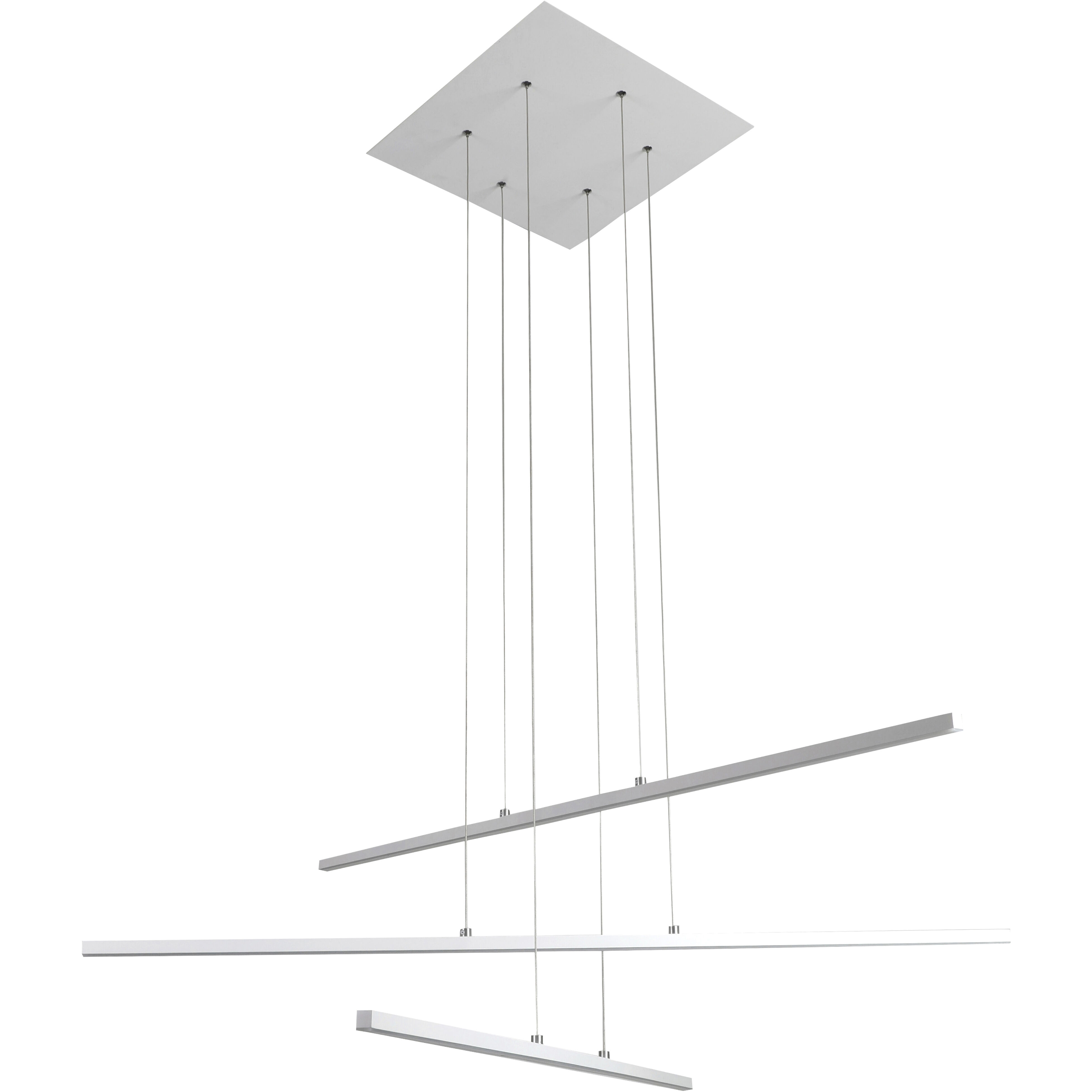 Canada LED 45.8 inch Matte White Chandelier Ceiling Light