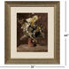 Flowers in a Vase Brown and Neutral and Rust and Yellow Framed Art