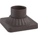 The Great Outdoors 5.88 inch Dorian Bronze Outdoor Pier Mount, The Great Outdoors