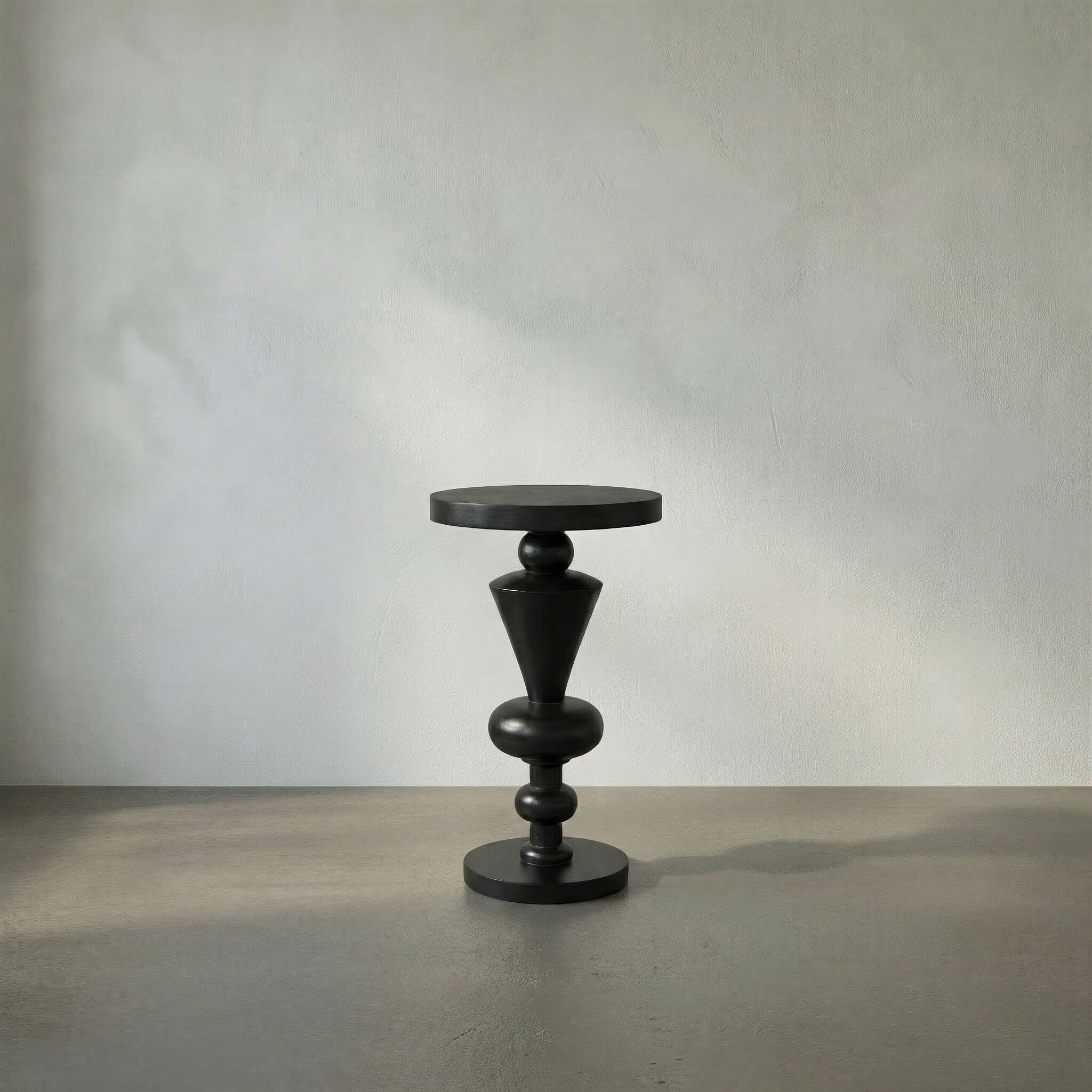 Fenring 25.5 X 15 inch Hand Rubbed Black Side Table