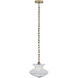 Bolsa 1 Light 12 inch Winter Brass Pendant Ceiling Light