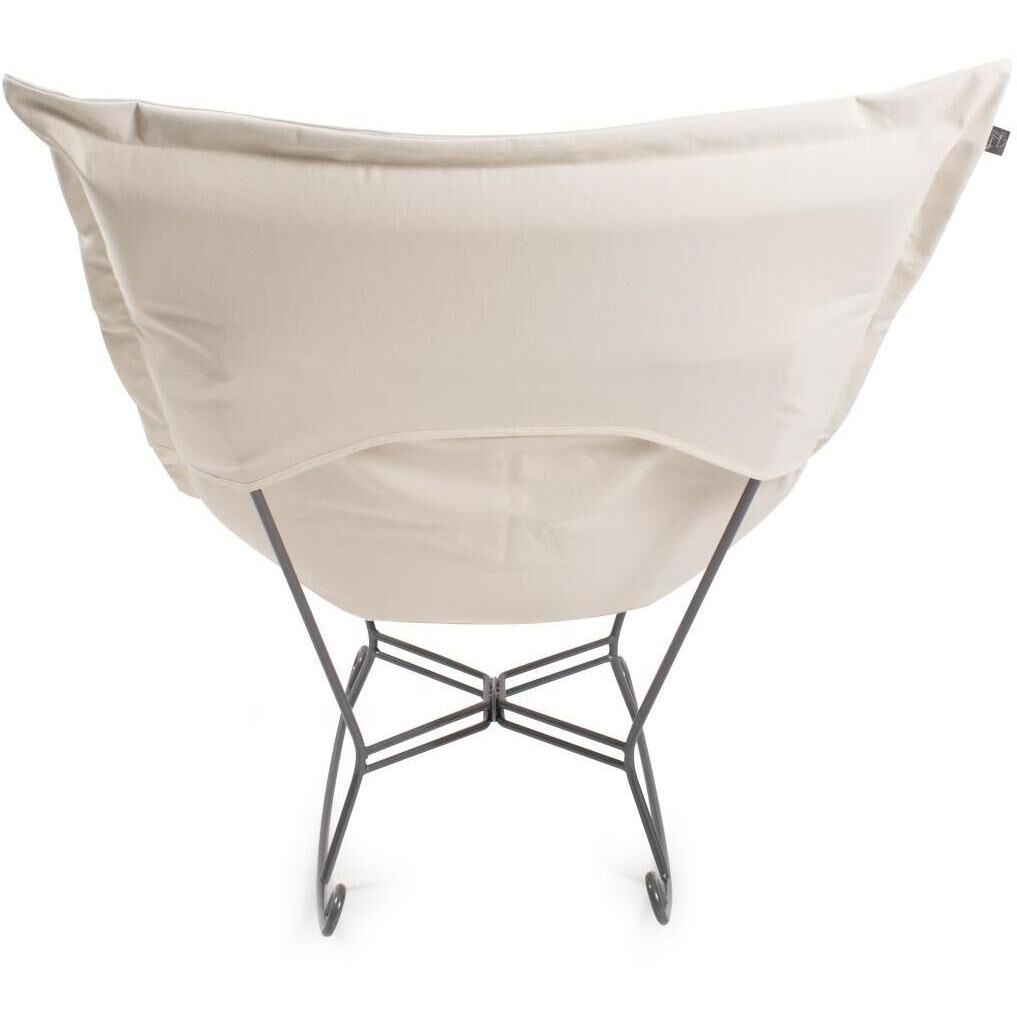 Pana 40 inch Natural Puff Rocker Ottoman