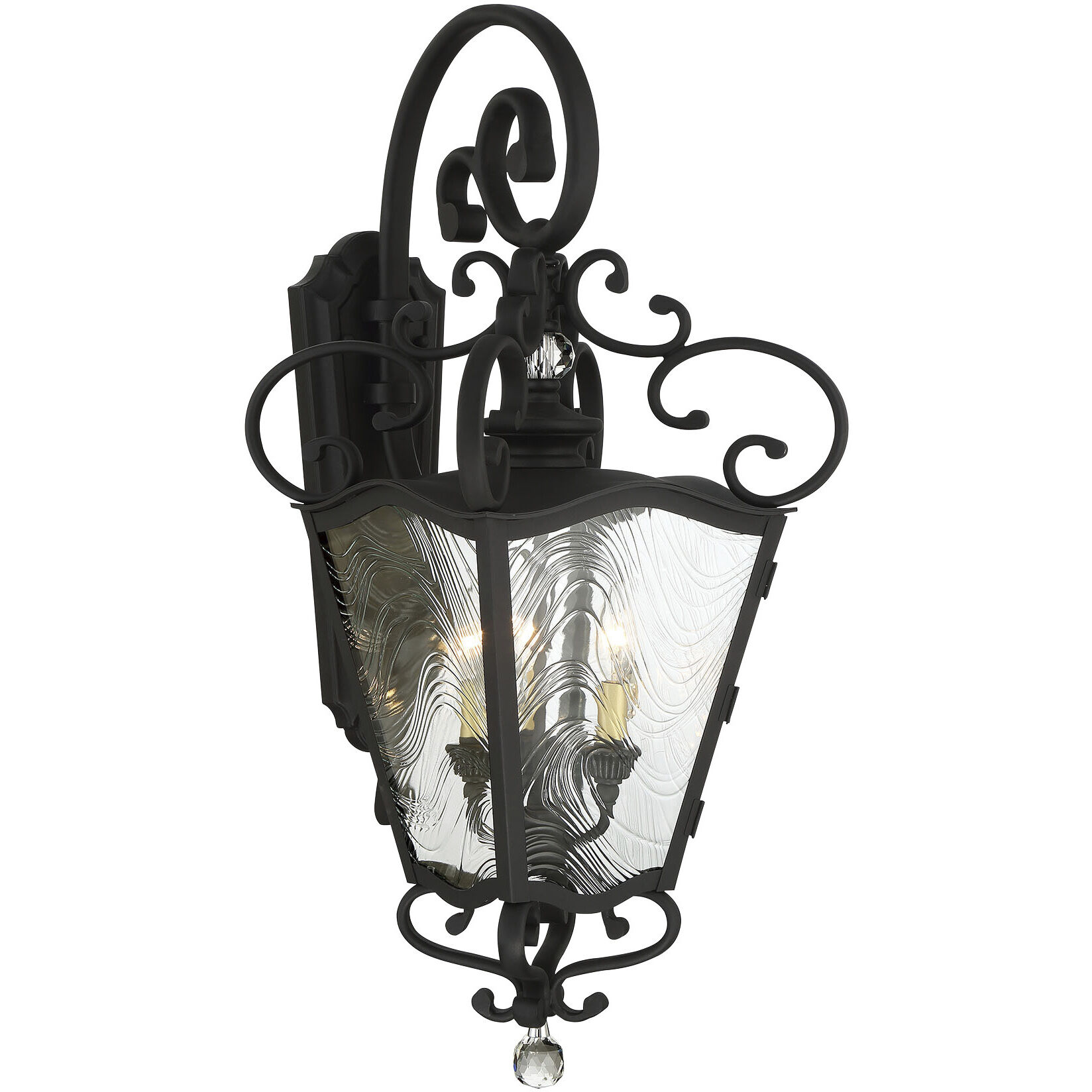 Great Outdoors Brixton Ivey 3 Light 13.25 inch Outdoor Pendant/Chandelier