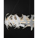 Tijereta LED 40 inch Gesso White Chandelier Ceiling Light, Marjorie Skouras Collection