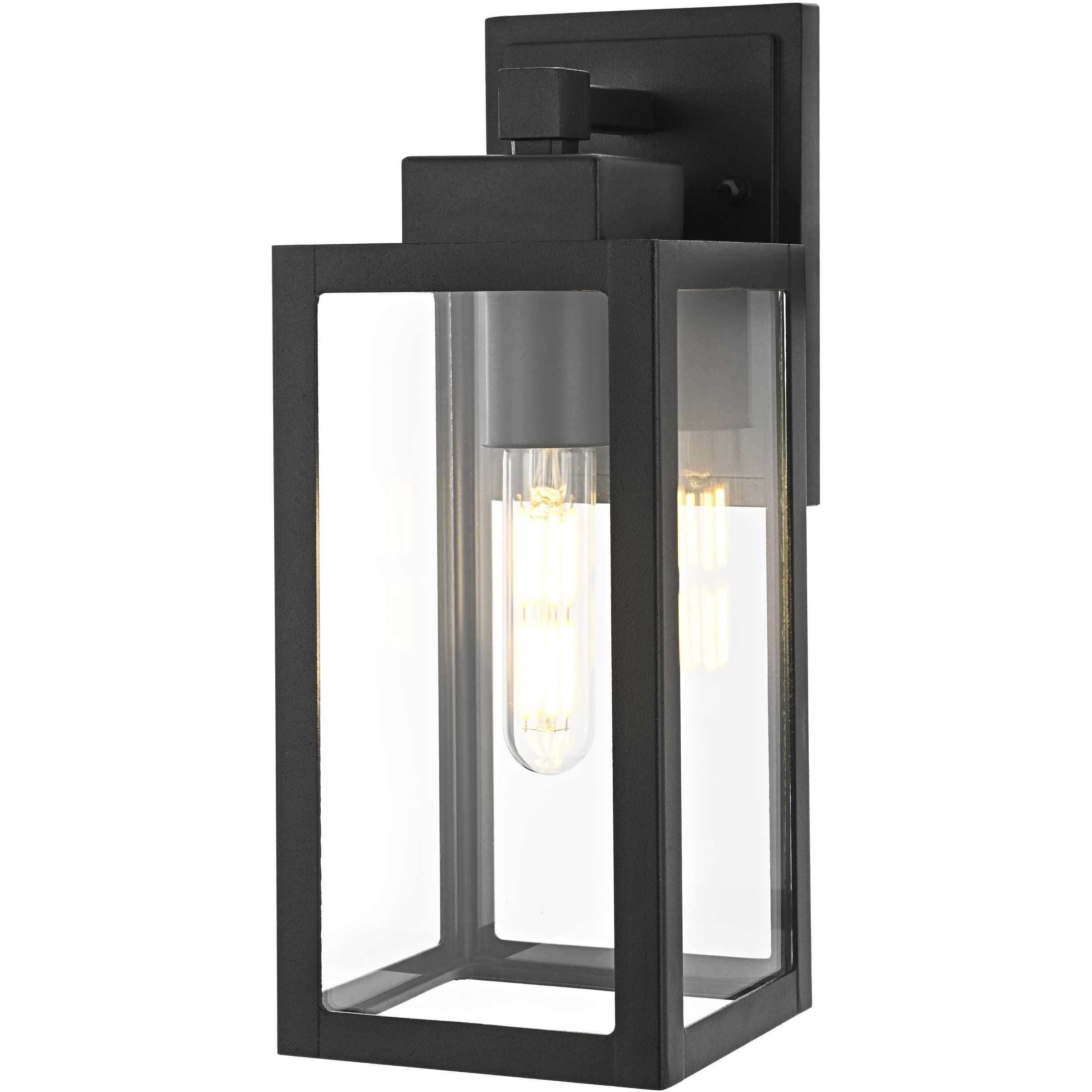 Veda 1 Light 13 inch Black Outdoor Wall Sconce