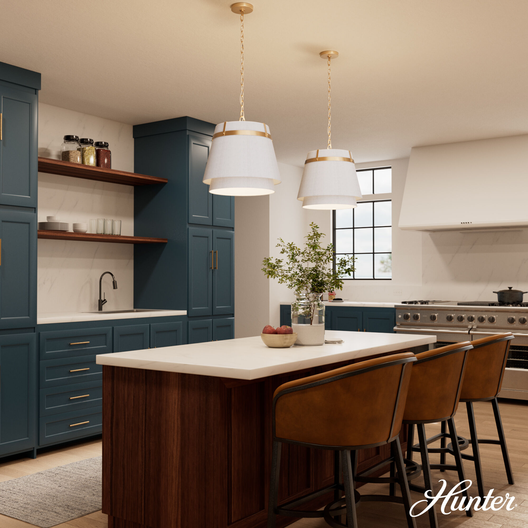 Ada Lee 1 Light 18 inch Alturas Gold Pendant Ceiling Light, Large