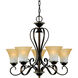 Duchess 5 Light 25 inch Palladian Bronze Chandelier Ceiling Light