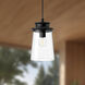 Alora Mood Quincy 1 Light 6 inch Textured Black Exterior Pendant