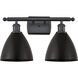 Ballston Dome LED 17.5 inch Matte Black Bath Vanity Light Wall Light