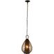 Eureka 1 Light Smoke Pendant Ceiling Light