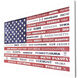 Stately Flag Multi and Blue and Red and White Framed Art, Propac