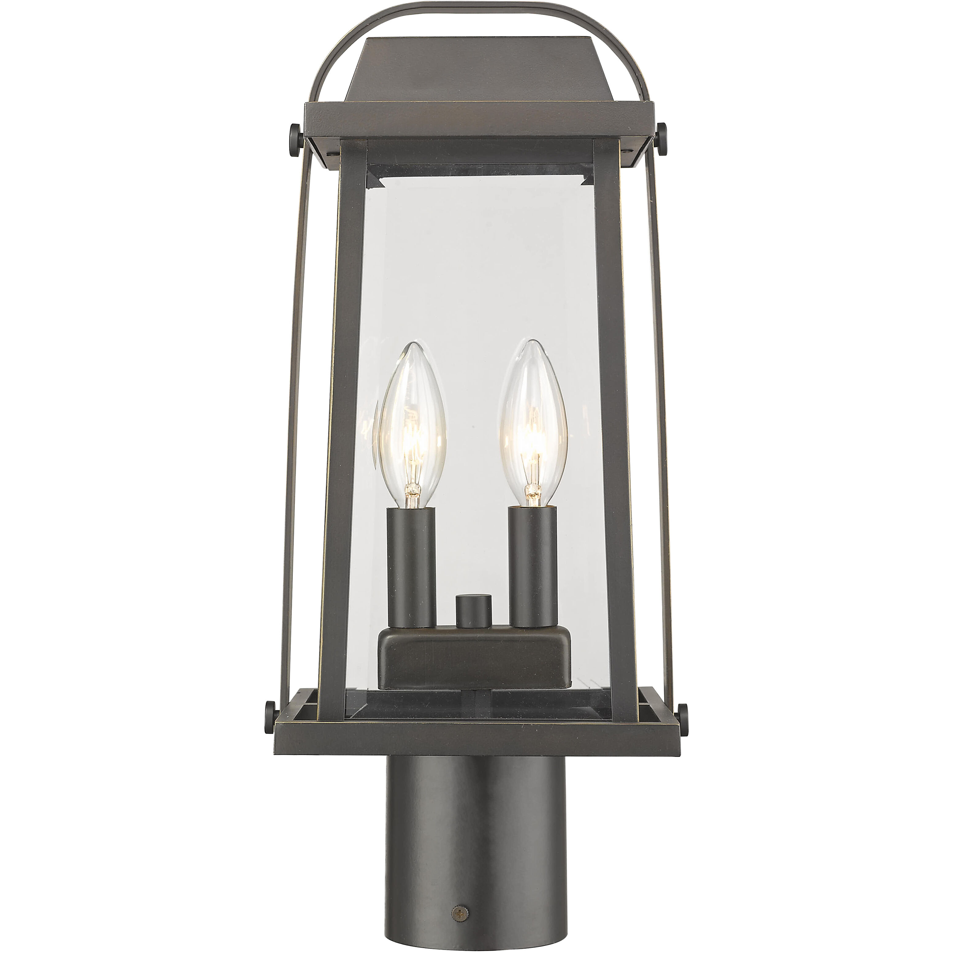 Millworks 2 Light 7.75 inch Post Light & Accessory