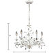 Circeo 5 Light 21 inch Antique White Chandelier Ceiling Light