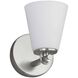 Fusion Collection - Alpino Family 5 inch Brushed Nickel Wall Sconce Wall Light