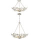 Marselle 6 Light 24 inch Antique Silver Chandelier Ceiling Light