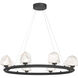Castello LED 33.63 inch Matte Black Chandelier Ceiling Light