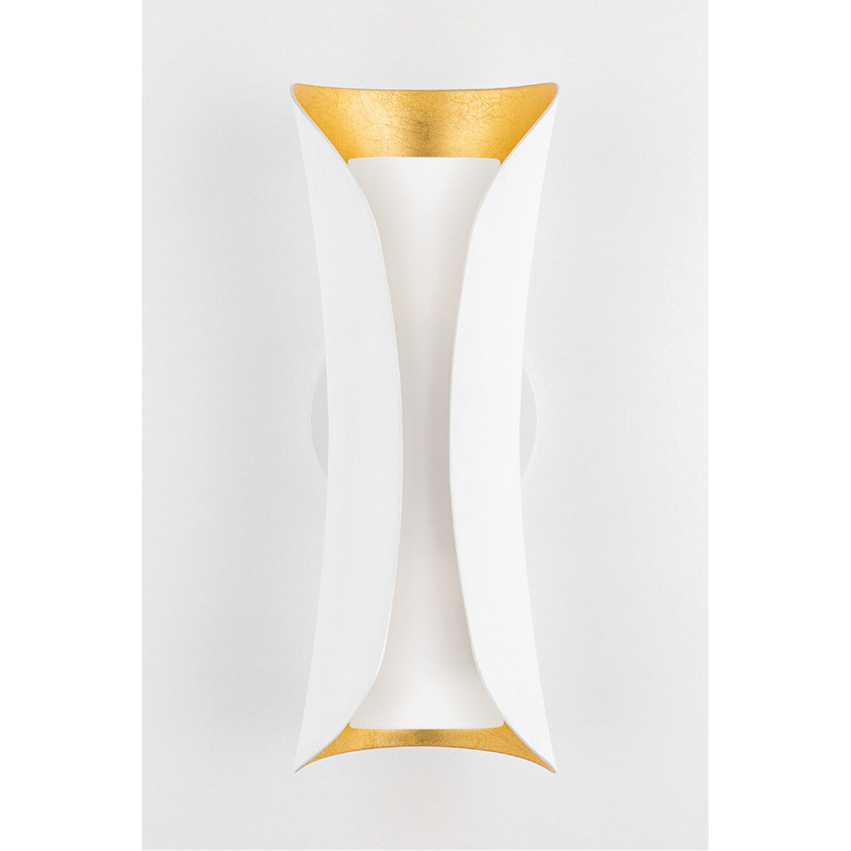 Josie 2 Light 5 inch Gold Leaf / White Wall Sconce Wall Light in Gold Leaf and White 