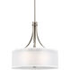 Elmwood Park 3 Light 19 inch Brushed Nickel Pendant Ceiling Light