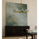 Gamma 6 Light 30 inch Brushed Brass Chandelier Ceiling Light