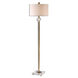 Mesita 68 inch 150 watt Brass Floor Lamp Portable Light