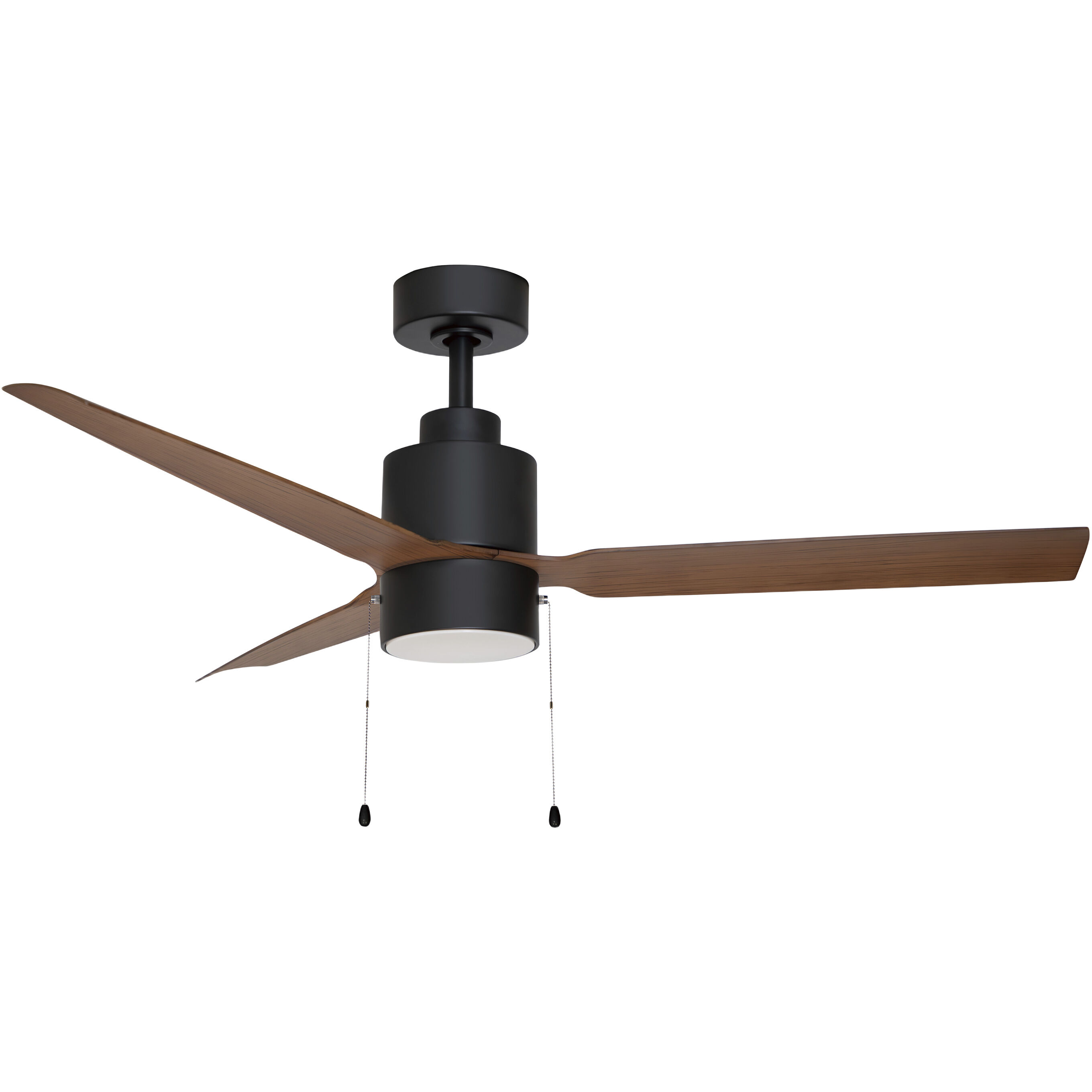 Falcon - Pull 52 inch Black and Walnut Indoor Ceiling Fan