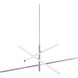 Knoll LED 48 inch Polished Chrome Pendant Ceiling Light