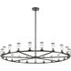 Revolve 21 Light 60.38 inch Clear Glass/Urban Bronze Chandelier Ceiling Light