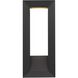 Paletto LED 22 inch Sand Black Outdoor Wall Sconce