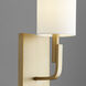 Tempo 1 Light 5 inch Aged Brass Wall Sconce Wall Light