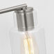 Drew & Jonathan Sayward 3 Light 24 inch Brushed Steel Wall Bath Fixture Wall Light