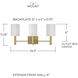 Adrian 3 Light 24.5 inch Aged Brass Vanity Light Wall Light