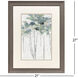 Impasto Tree Line Green and Gray Framed Art, Propac
