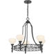 Allston 5 Light 30 inch Matte Black Chandelier Ceiling Light