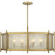 Jacobs 8 Light 32 inch Warm Brass Chandelier Ceiling Light