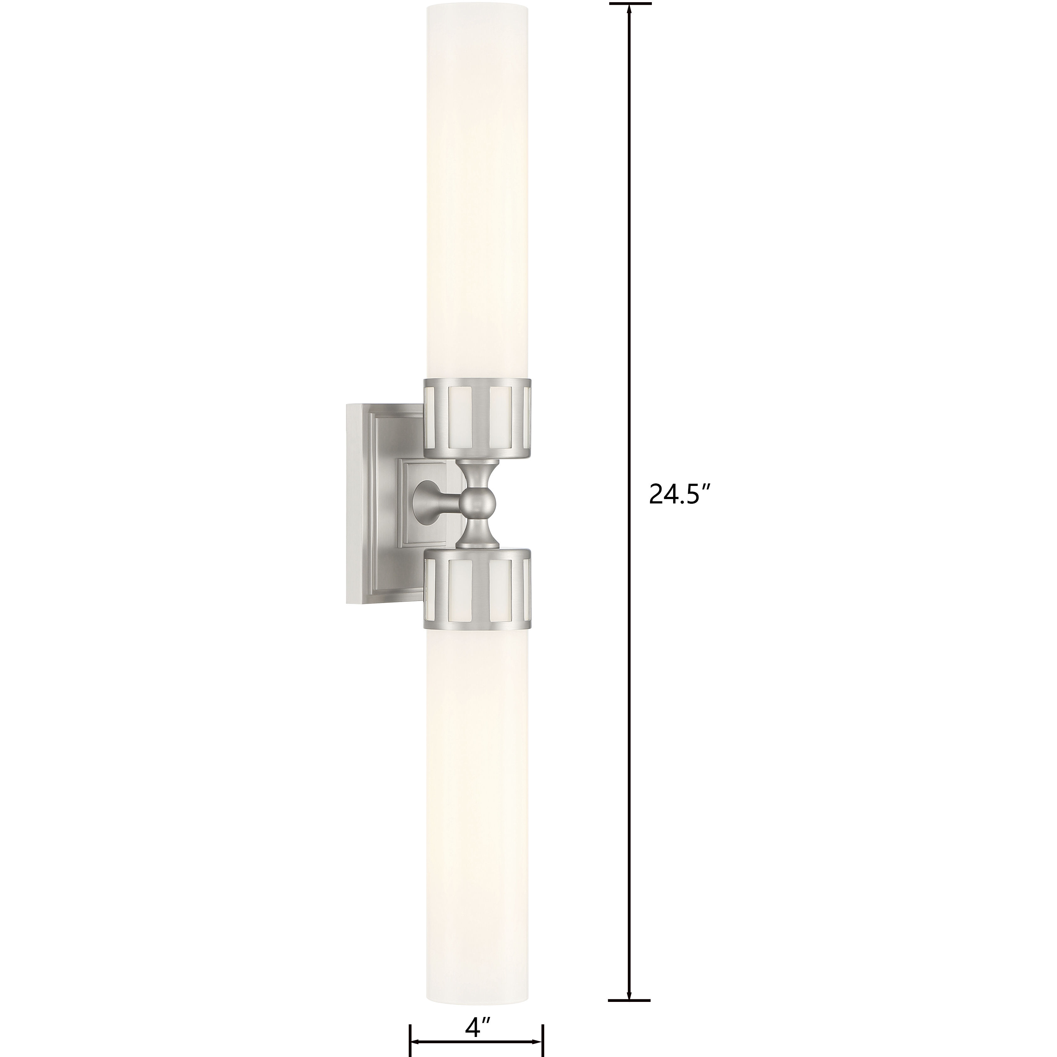 Astor Sconce Wall Light in Brushed Nickel